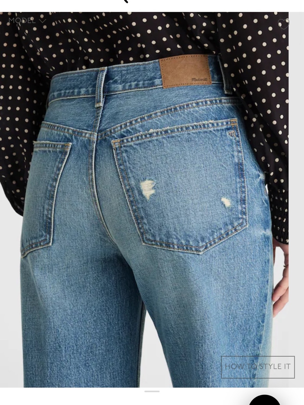Madewell low slung baggy 28 like new - Picture 2 of 6